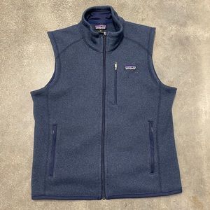 Patagonia Better Sweater Vest Men M Blue Zip